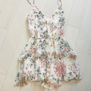 White/floral dress